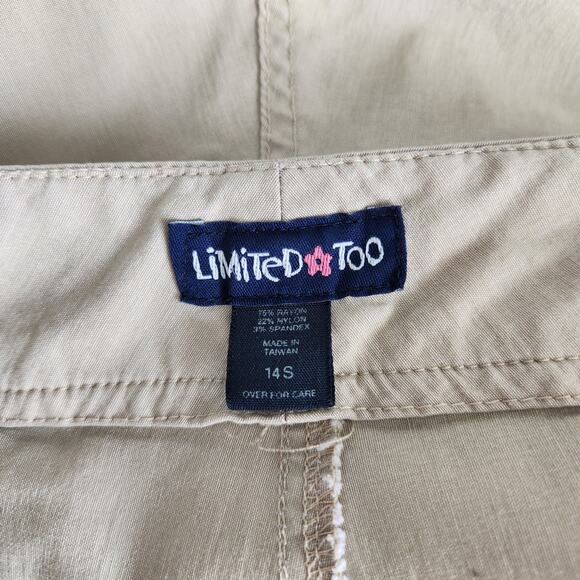 Y2K Limited Too Beige Flare Leg Mid Rise Stretch Pants Basic 0 - Picture 7 of 8
